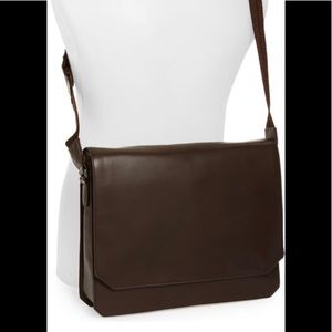 Vince Camuto Tolve Leather Messenger Bag